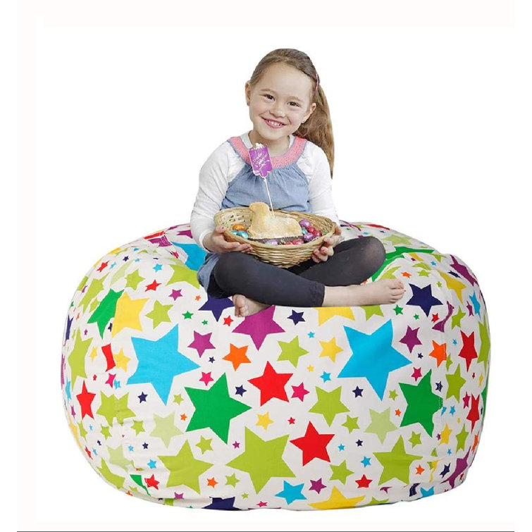 Trule Stuffed Animal Storage Bean Bag Chair Extra Large Beanbag Cover